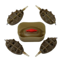 Premium Inline Method Feeders Set With Quick Release Moulds Portable Lightweight Flysand Fishing Feeder Fishing Accessories Tool