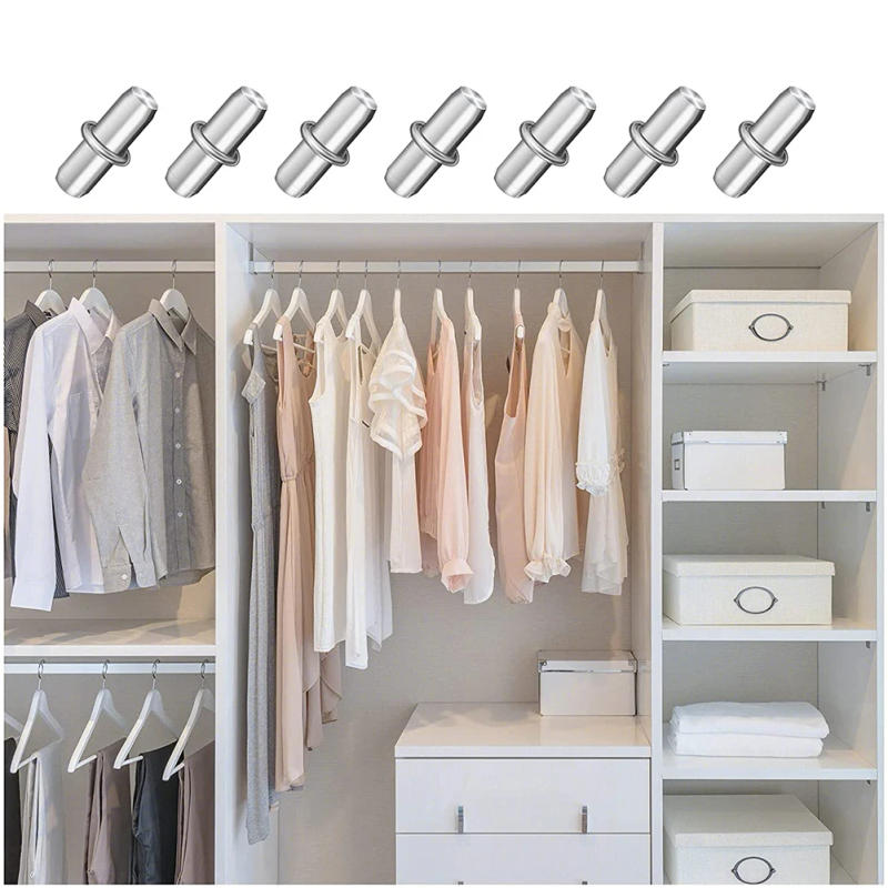 Description Picture 3 of itemBracket Shelf Support Pegs Sturdy Plated Pins 5x16mm Easy Installion For Cabinet Furniture Closet High Quality