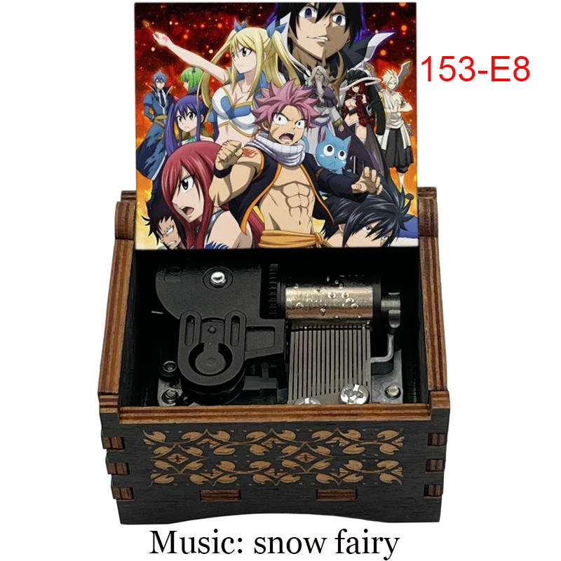 Description Picture 4 of item18 NOTE wind up mechanical Snow fairy from Fairy Tail Music Box for anime fans friends birthday gift home office decoration