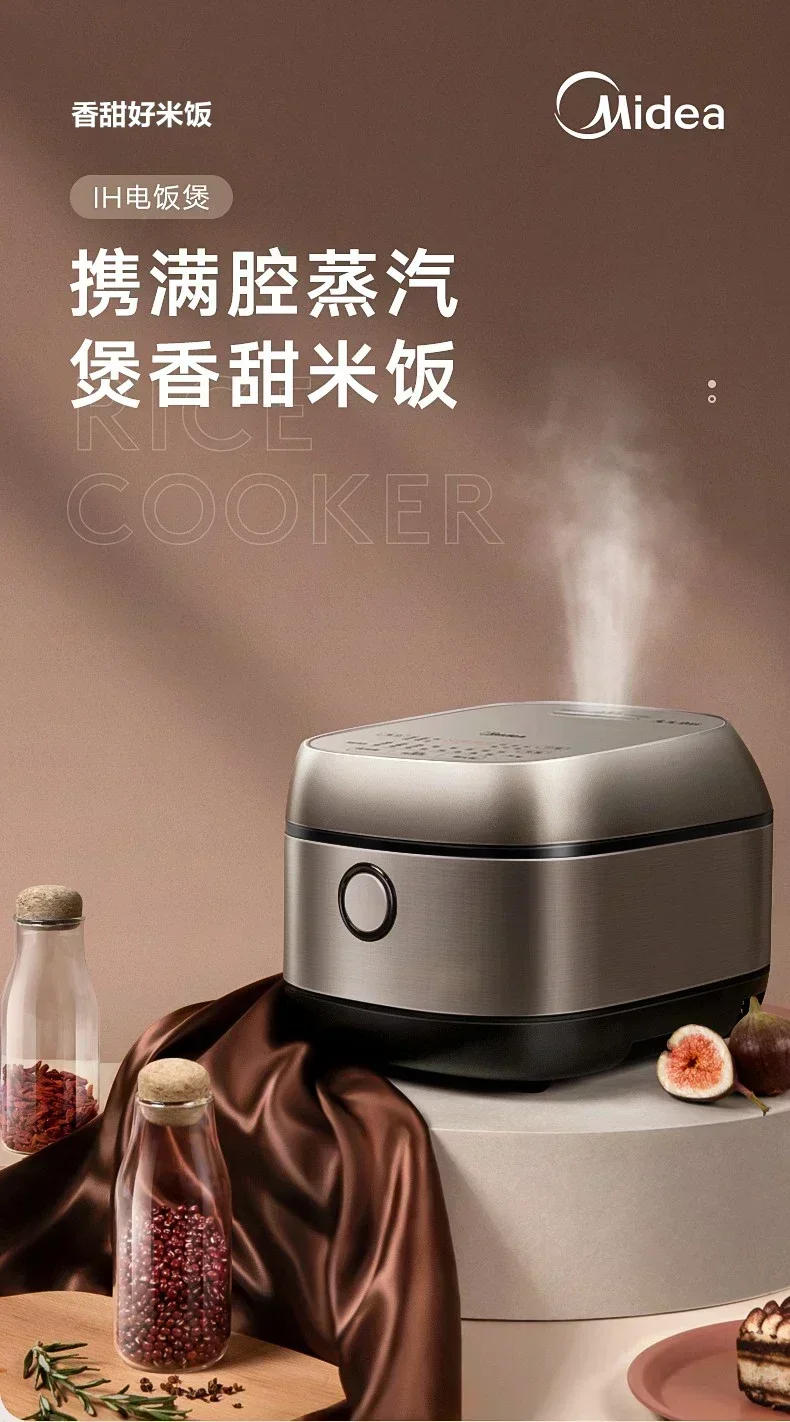 Description Picture 2 of item220V Home Electric Rice Cooker 3L Stereo IH Large Fire Heating Compound Fine Iron Kettle Liner Riz Multicooker Coocker Pot