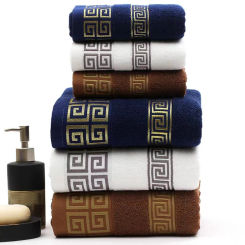 100% Cotton Pure Towel 75X35CM 1pcs High Quality Face Bath Towels Set Bathroom Soft Feel Highly Absorbent Shower Hotel Towels
