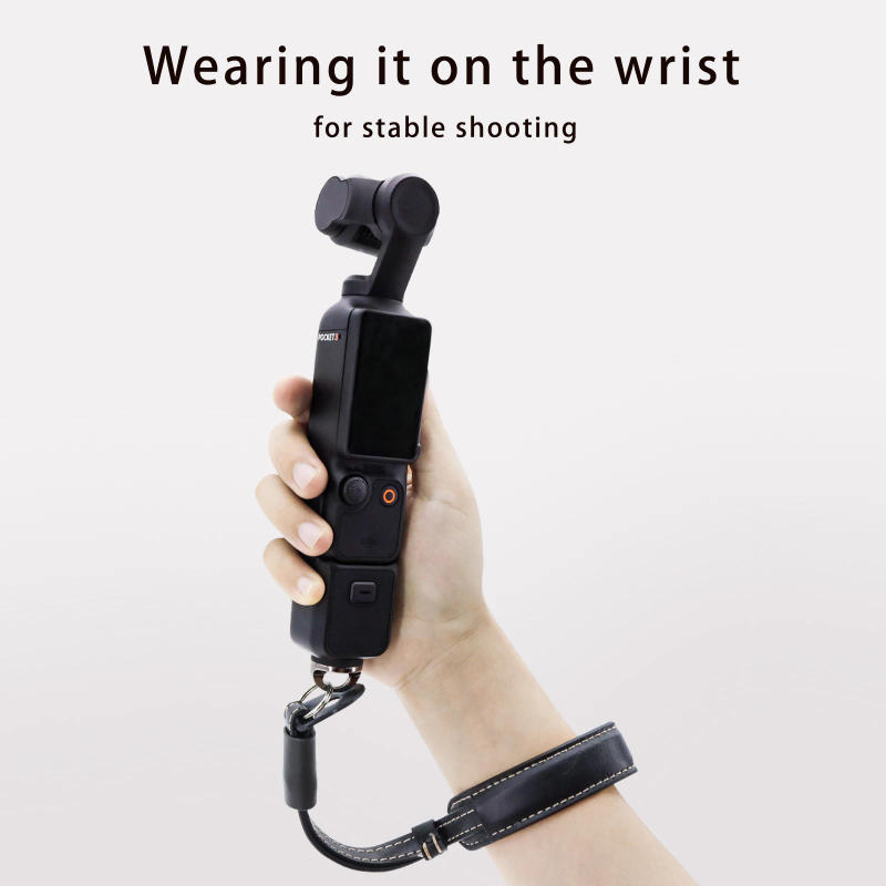Description Picture 4 of itemAnti-lost Wrist Strap for DJI OSMO Pocket 3 PU Hand Strap Lanyard for Osmo Mobile 6 5 4 3 Handheld Gimbal Stabilizer Accessories