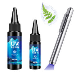 30g 60g Thin UV Resin Glue Highly Transparent Quick-Drying Low-Odor Hard Epoxy Resin Glue For Jewelry Making DIY Craft Decor