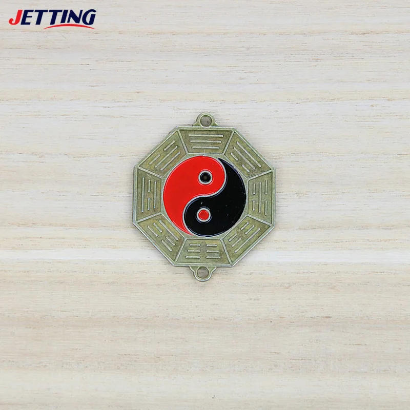 Description Picture 3 of itemChinese Fengshui Mirror 5cm Small Bagua Mirror Metal Retro Yinyang Crafts Ornaments Home Wall Decoration Pendant Can Hang