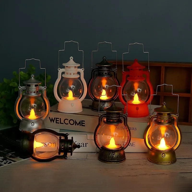 Description Picture 4 of itemHalloween Led Light Hanging Ornaments Festival Bar Home Night Light Halloween Party Decoration Props Small Oil Lamp Lantern