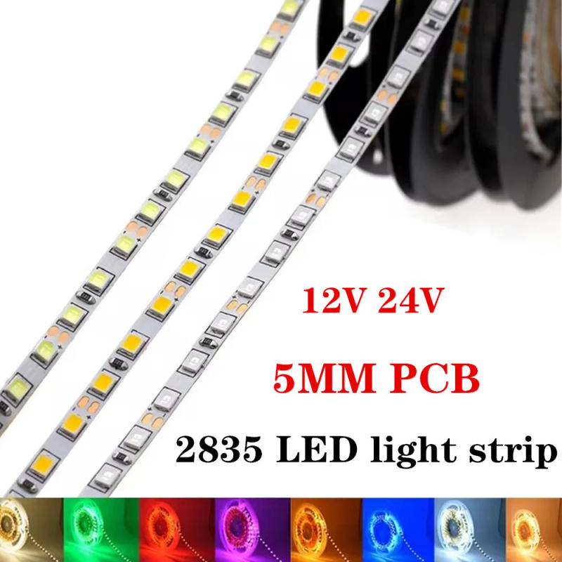 Description Picture 2 of item4MM 5MM  LED Strip Light 2835 SMD flexible diode tape lamp white warm white neutral 4000K 120leds/m DC12V 24V tiras led ribbon