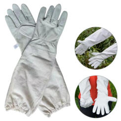 Beekeeping Gloves Anti-bee Anti-sting Breathable Protective Long Sleeves for Beekeeper Canvas Gloves Beekeeping Tools Apiculture