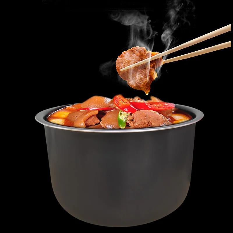 Description Picture 2 of itemElectric Pressure Cooker Liner4L/5L/6L Non-stick Rice Pot Gall Black Crystal Inner accessories Parts cooking only suit Midea