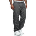 Pants Overalls Fitness Pants Men's Sports Straight-leg Multi-pocket Men's pants S Work Pants for Men