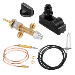 Fireplaces Flame Failure Safety Control Valves with Push Button Ignition Assembly for Gas Grill Heater Dropshipping