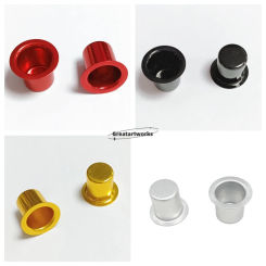 10pcs Mini Aluminium Candle Cups Empty Candles Case Holder 18*15mm Gold Silver Black Red Jars Decor Dinner Table Wedding Xmas
