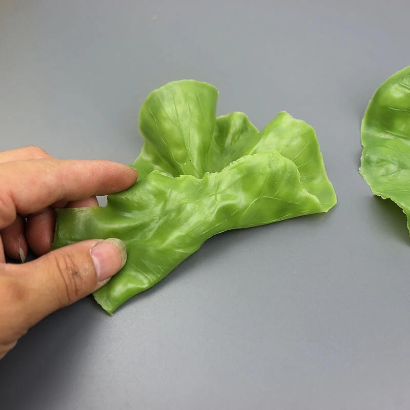 Description Picture 5 of itemArtificial Vegetables Lettuce Fake Kitchen Accessories, Soft PU Leaf Model, Simulation Food Decoration, 1Pc