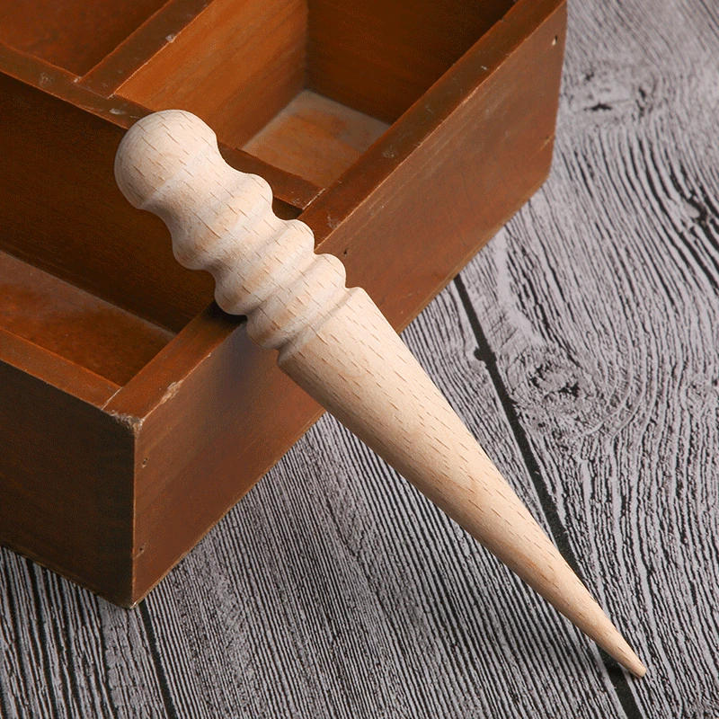 Description Picture 4 of itemMulti-Size Wood Leather Edge Burnisher Slicker Leather Craft Tool Polished Grinding Rod DIY Leathercraft Tool for Handwork
