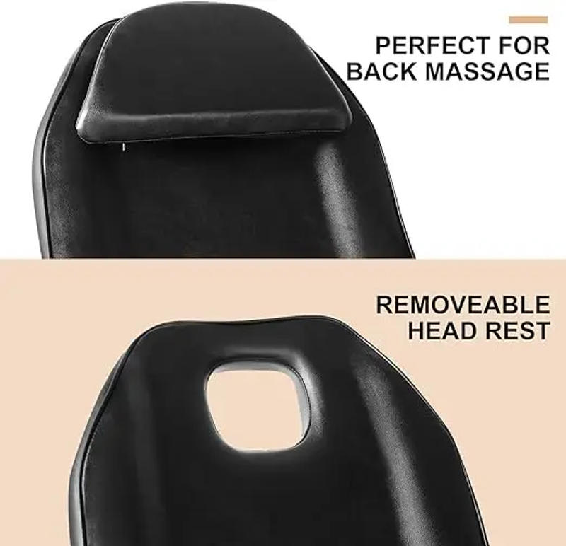 Description Picture 4 of itemTattoo Chair for Client, Adjustable Angle Massage Bed for Eyelash Bed Extensions Facial Massage Tables Salon Chairs with Trays