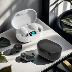 E6S Wireless Bluetooth Earphones Wireless Headphones TWS Headset Noise Cancelling Earbuds with Microphone Headphones for Xiaomi