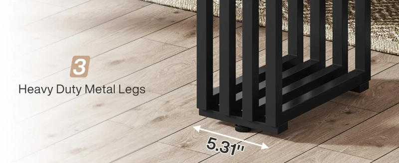 Description Picture 5 of item55-Inch Console Table for Entryway, Industrial Hallway Table with Stylish Metal Frame, Sofa Foyer Table for Living Room,Entrance