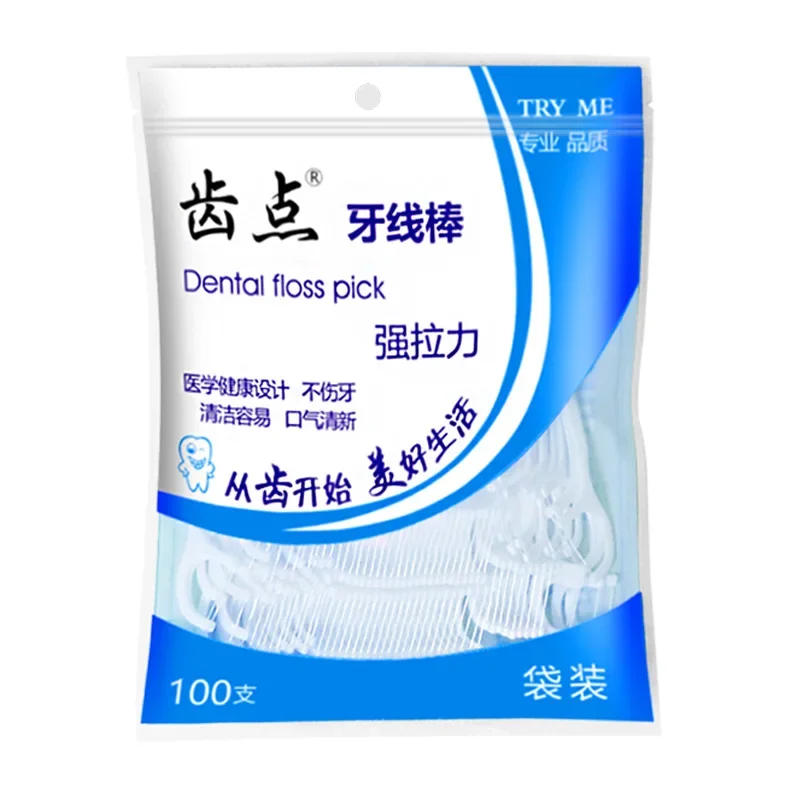 Description Picture 3 of itemHOT 100pcs/bag Dental Flosser Picks Teeth Stick Tooth Clean Oral cleaning Care Disposable floss thread Toothpicks
