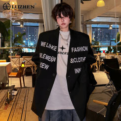 LUZHEN 2024 Spring Fashion Elegant Loose Casual Blazer Jacket Men's High Street Luxury Original Niche Design Suit Coat LZ1001