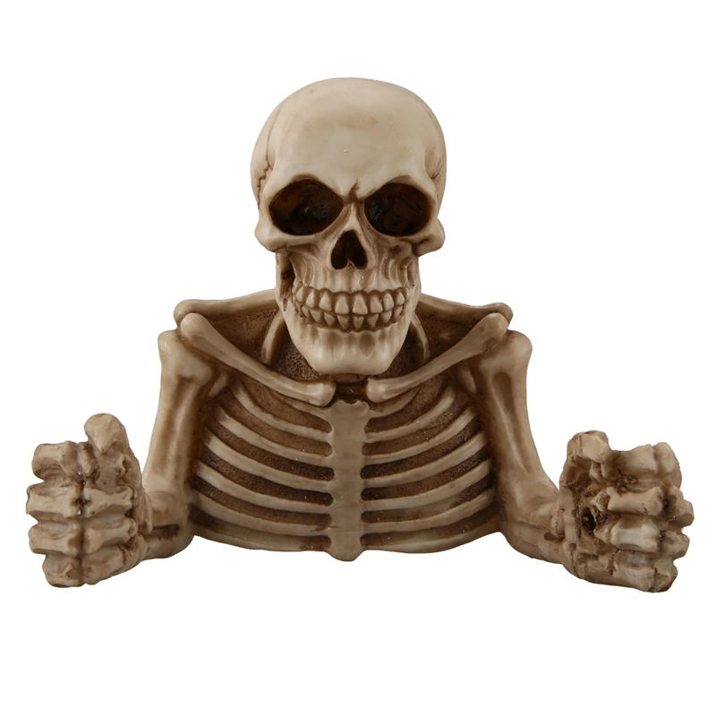 Description Picture 5 of itemCreative Skull Toilet Paper Holder Wall Mounted Toilet Paper Storage Box Bathroom Storage Box