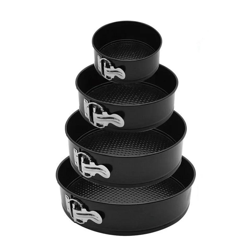 Description Picture 3 of item4/7/9/10 Inch Non-Stick Removable Bottom Cake pan set Bake Mould with Lock Divice Bakeware Cake Molds Baking Accessories