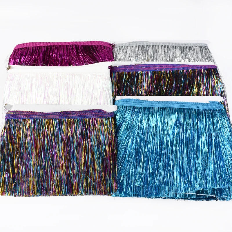 Description Picture 4 of item5/10M 10/15/20cm Meetee Fringe Tassels Bag Sequin Fringes for Curtain Wedding Dress Decorative Trimmings Sewing Ribbon Accessory