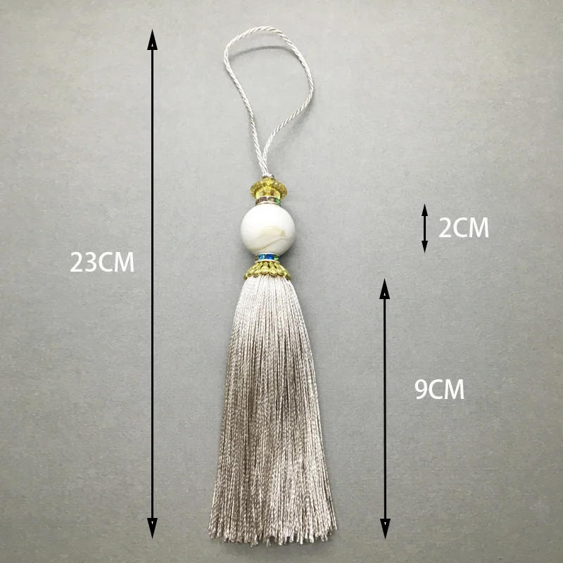 Description Picture 3 of item1Pc Home Decor Hanging Tassel Fringe Tassel Trim Decoration Key Tassels for DIY Furniture Curtain Accessories