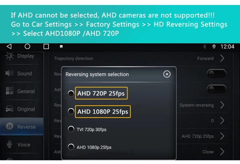 Description Picture 4 of item8K AHD 1080P Car 360° panoramic system camera for Android multimedia screen, Android multimedia system with 360APP function