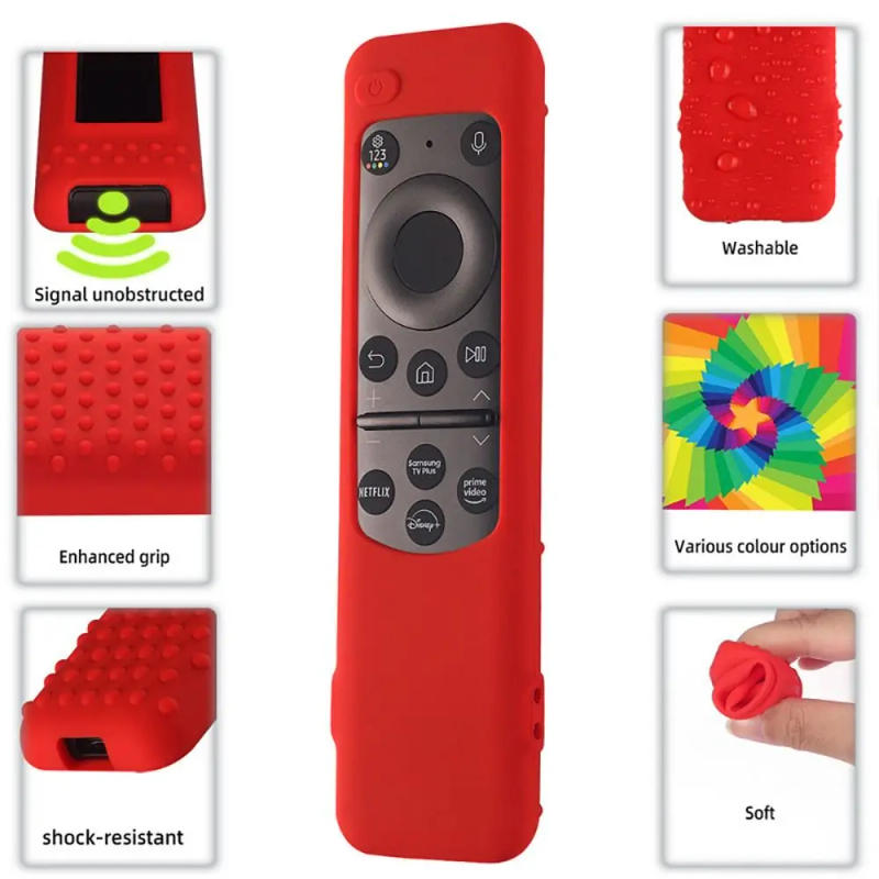 Description Picture 6 of itemSoft Remote Control Cover 2024 Smart TV Shockproof Protective Case Silicone Washable for Samsung BN59-01432 1436 TM2360