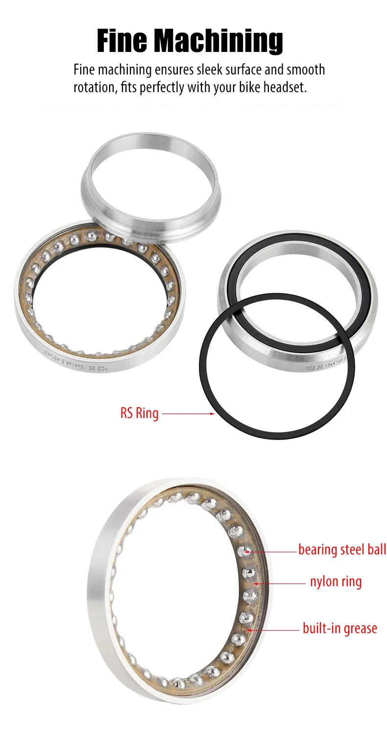 Description Picture 6 of itemHigh quality Bicycle Headset Bearing for 28.6/44/30mm MTB Road Bike Headset Repair Part Replace Accessories41/41.8/47/49/51/52mm