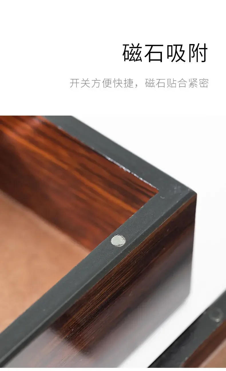 Description Picture 3 of itemWalnut Wood Tissue Box Commercial Hotel Restaurant Paper Drawer Square Wooden Box Advertising Paper Drawer