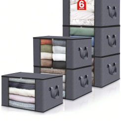 Large Capacity Clothes Storage Bag Foldable Blanket Storage Containers for Organizing Bedroom Closet