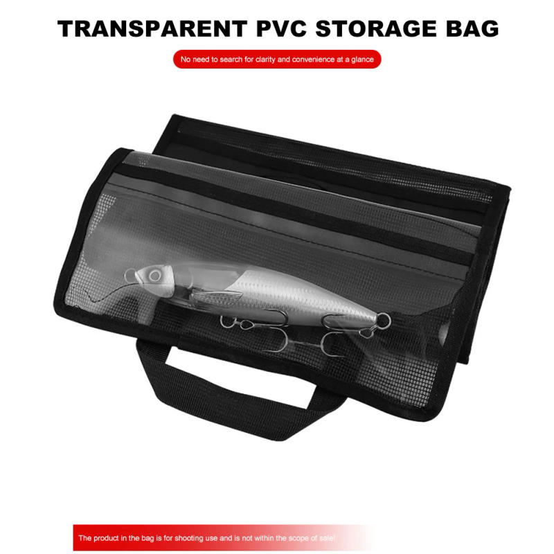 Description Picture 4 of itemPortable Fishing Lure Bags Dirt Resistant Mesh Folding Bait Lure Hook Handbag Breathable Wear-resistant Fishing Gear Accessories