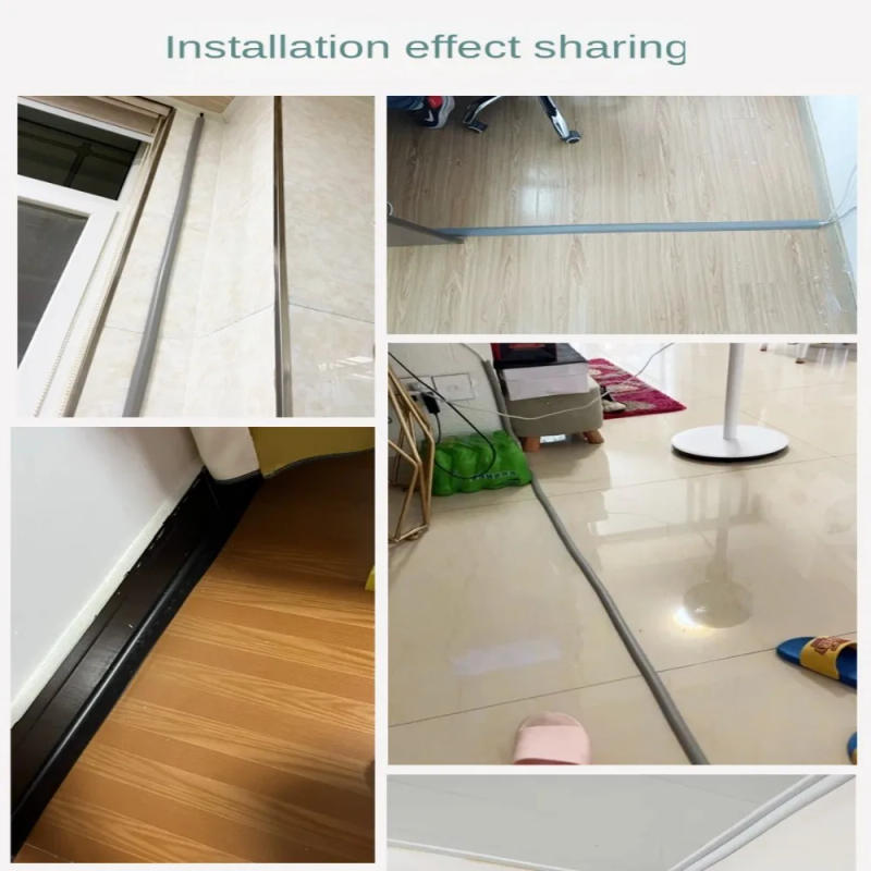 Description Picture 6 of itemWire Slot Wire Organizer Cable Cover Extension Wiring Duct Protector Cord Protector Floor Cord Cover Power Cable Protector