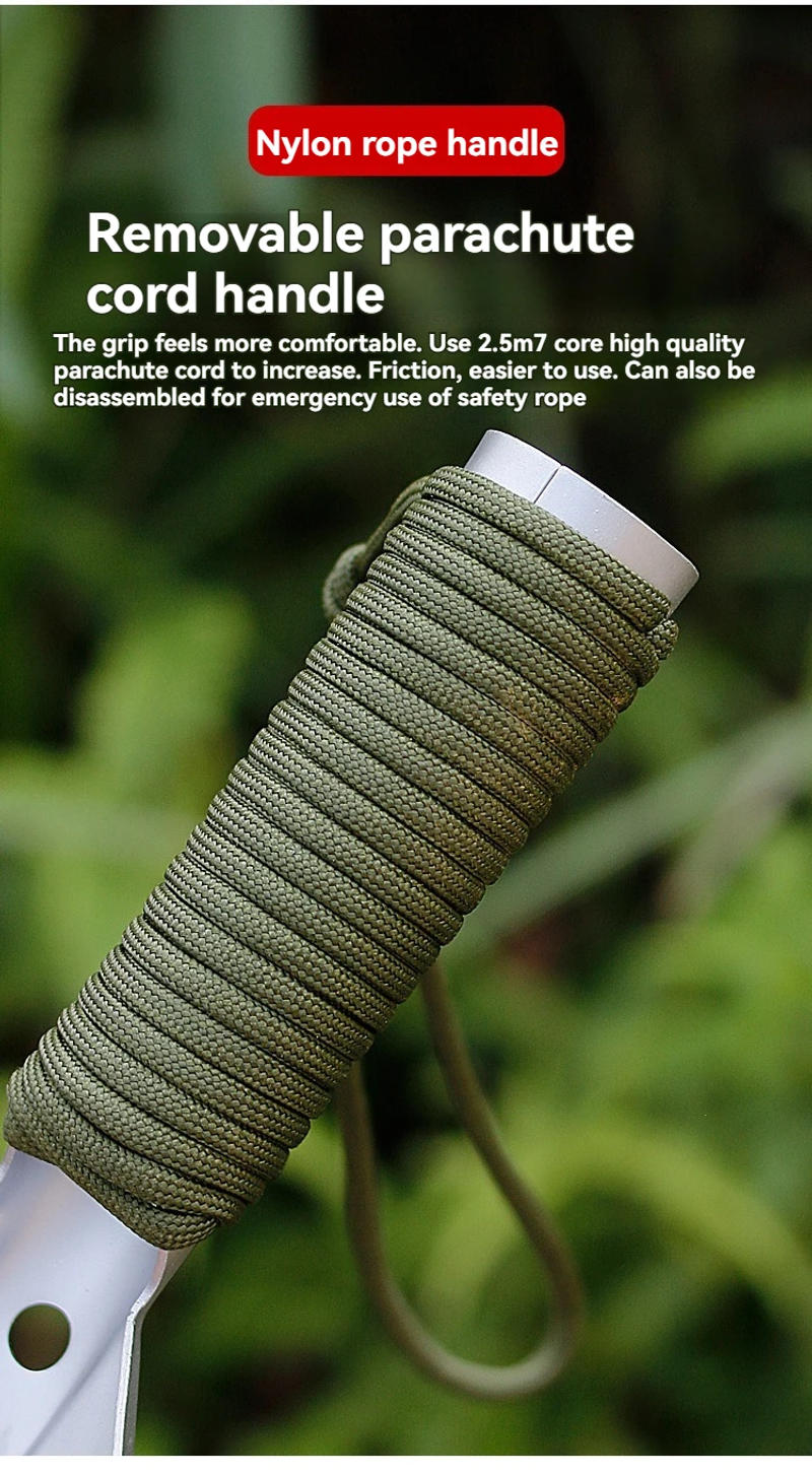 Description Picture 5 of itemCamping Portable Engineer Shovel, Field Survival Tools, Outdoor Stainless Steel Multi-functional Small Tactical Hand Shovel