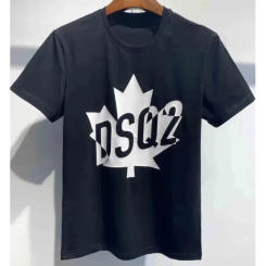 Cotton Fashion Women's Light Luxury Top Letter Printed T-shirt Spring Summer Short Sleeve DSQ2 Printed Casual Versatile Tshirt