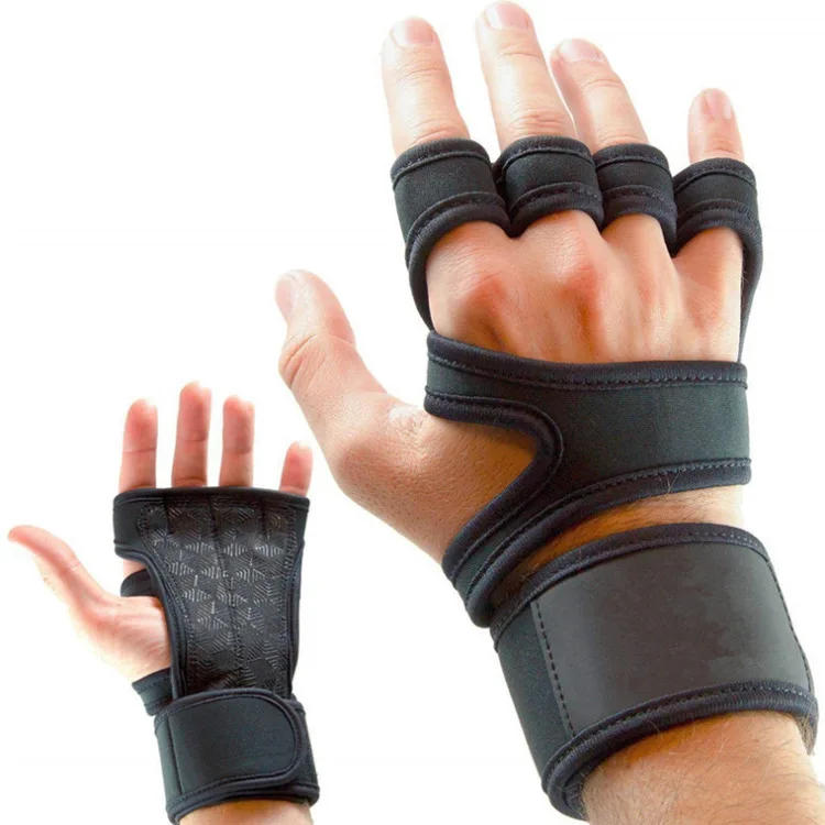 Description Picture 6 of item1 Pair - Non-Slip Sports Gym Fitness Gloves Shockproof Weight Training Gloves Half Finger MTB Cycling Gloves Men Women
