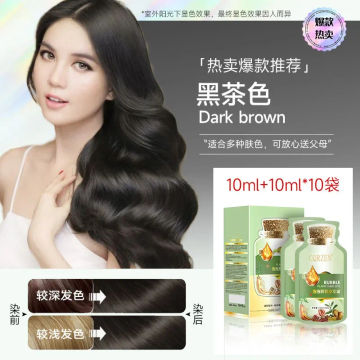 Hair Dye Shampoo Natural Plant Bubble Hair Dye Long-lasting Color Convenient And Effective Hair Coloring Shampoo For Unisex