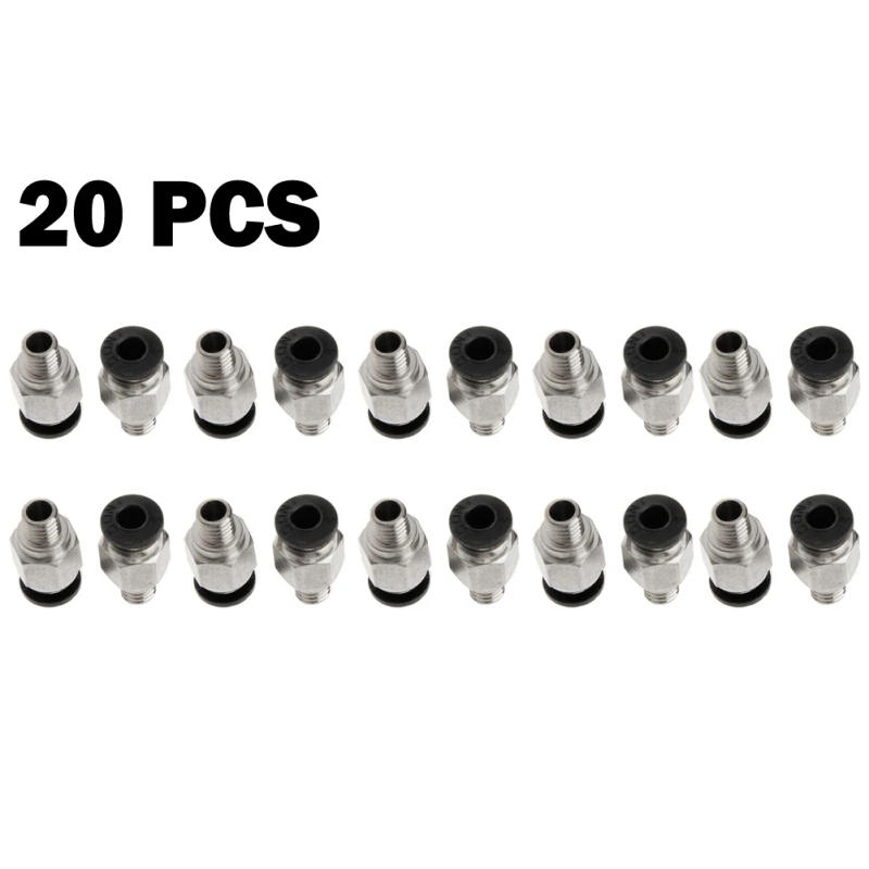 Description Picture 3 of item20pcs Pneumatic Connector Air Fitting PC4-M6 Aperture 4mm For 4mm PTFE Pipe Coupling Coupler For Hose Tube Connectors