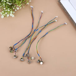 5Pcs/Set 8mm Micro Stepper Motor Small Electric 2-Phase 4-Wire Stepper Motor Precision with Copper Gear Connecting Wire