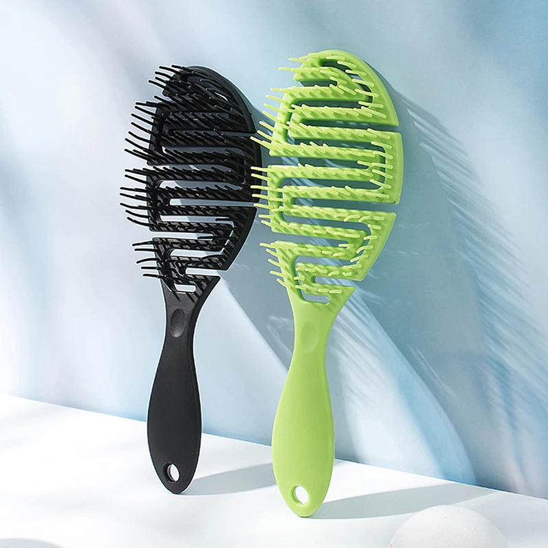 Description Picture 4 of itemHollow Out Hair Brush Scalp Massage Combs Hair Styling Detangler Fast Blow Drying Detangling Tool Wet Dry Curly Hair