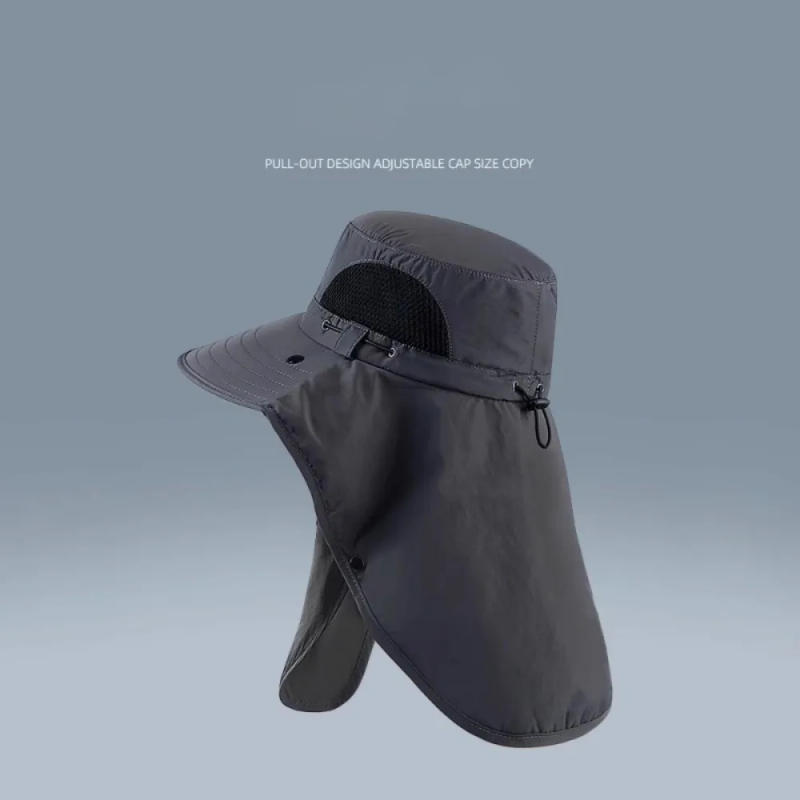 Description Picture 4 of itemFishing Hat Men's Sunshade Hat Summer Sunscreen Big Eaves Comprehensive Outdoor Leisure Face Covering Proof Mountaineering Hat