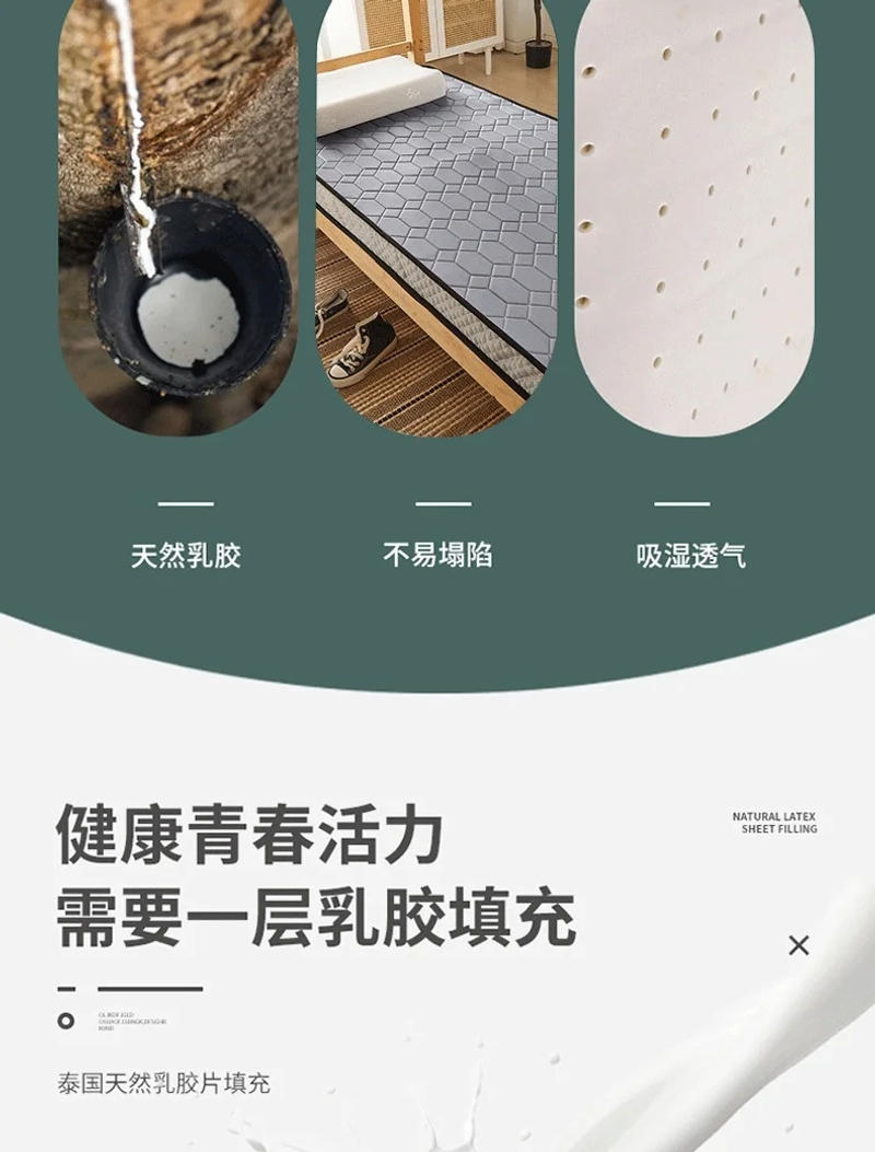 Description Picture 6 of itemSkin-friendly Breathable Folding Mattress Multi-size Bedroom Furniture Warm Mattress Pad Dormitory Thickened Twin Mattress