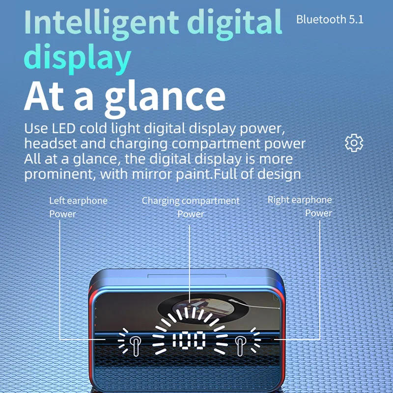 Description Picture 6 of item#TWS S20 Earphone Bluetooth Wireless Headphone Hifi Stereo Sports Game Waterproof Earbuds Headset Hearing Aids With Mic Handfree