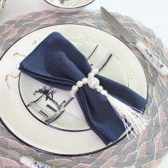 Set of 6 30x45cm Handmade Table Cloth Napkins Cotton Fabric Kitchen Tea Rectangle Towel for Dinner Wedding Christmas Party Decor