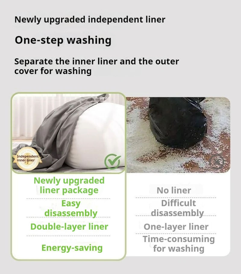 Description Picture 4 of itemClassic Bean Bag Soft Leisure Sofa Lazy Couch Bag Linen Cloth Lounger Seat Tatami Living Room Furniture Bedroom Chair