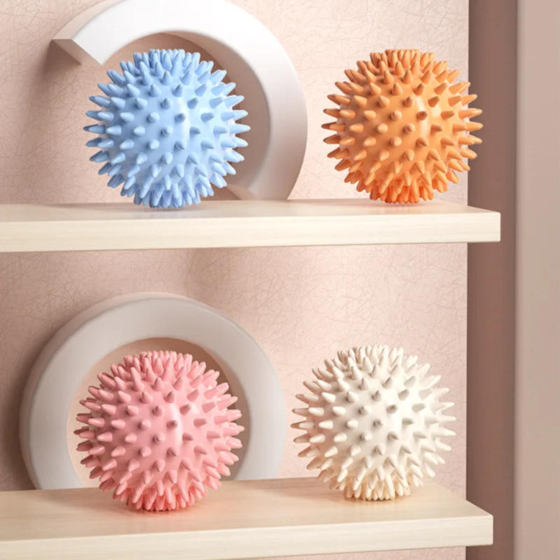 Description Picture 2 of item6cm PVC Spiky Massage Ball Sport Fitness Foot Pain Relief Plantar Fasciitis Yoga Fascia Massage Ball Neck Muscle Relaxation Ball