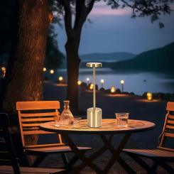 LED Batteryable Lamp Rechargeable Cordless Desk Lamp Metal Touch Bedside Table Lamp For Home Decoration Shops Meeting Room Hotel