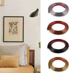 Living Room Decoration PVC Self-adhesive Edge DIY Multi-function Mirror Photos Frame Circular Tape Semi-circular Line
