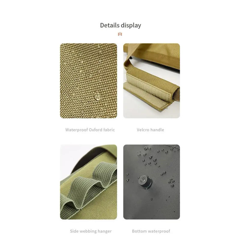 Description Picture 5 of itemMultifunctional Tool Storage Bag Camping Tent Peg Nails Rope Box Zippered Sundry Waterproof Outdoor