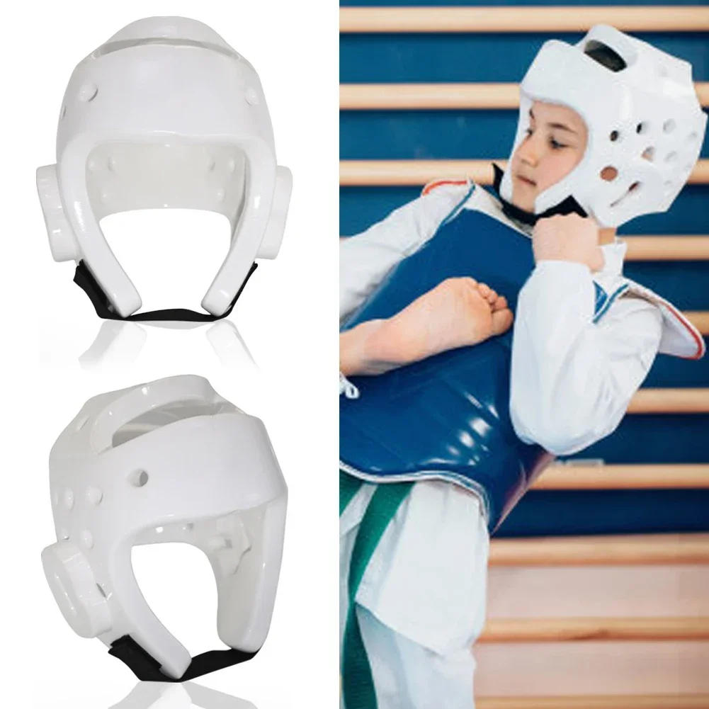 Description Picture 2 of itemKids Adult Taekwondo White Helmet Professional Martial Arts Head Guard Protective Gear Boxing MMA Karate Training Equipment